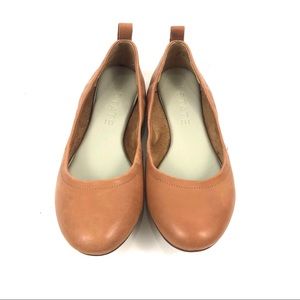 1. State tan leather flats 7.5